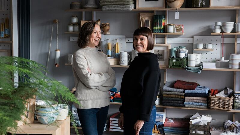 Clare Grennan and Laura Caffrey of the Irish Design Shop on Dublin’s Drury Street.