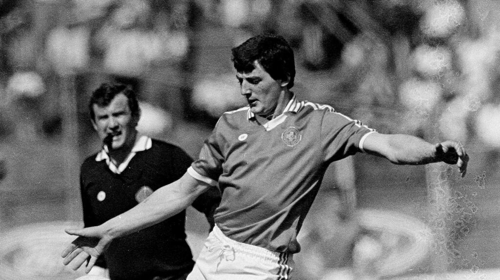Cavan’s Stephen King during a match against Meath in 1987. Photograph: Ray McManus/ Sportsfile