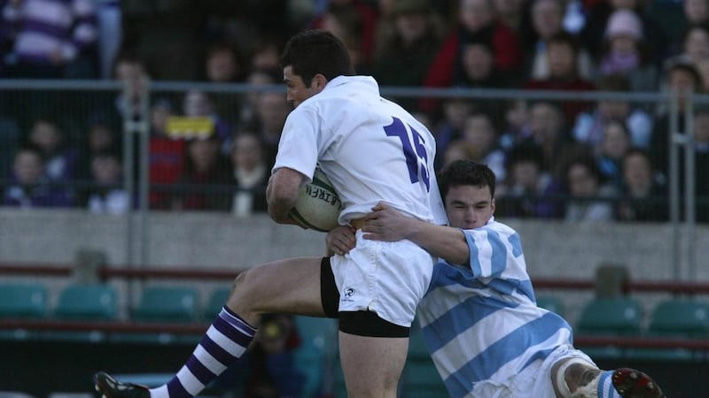 Leinster Schools Cup Final: Blackrock vs Clongowes in 2004. Photograph: Billy Stickland/Inpho
