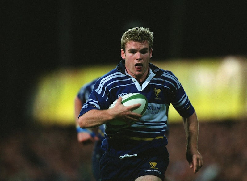 Gordon D'Arcy in action for Leinster in the Celtic League in 2001. Photograph: Billy Stickland/Inpho
