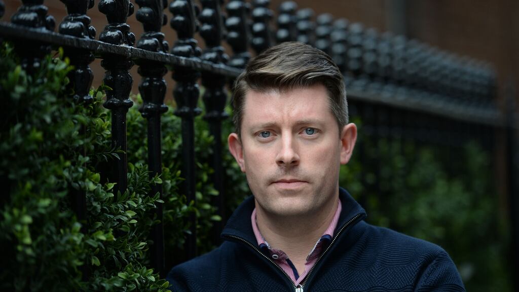 Bob Quinn, father of two from Naas, speaking about childcare costs. FinancePhotograph: Alan Betson