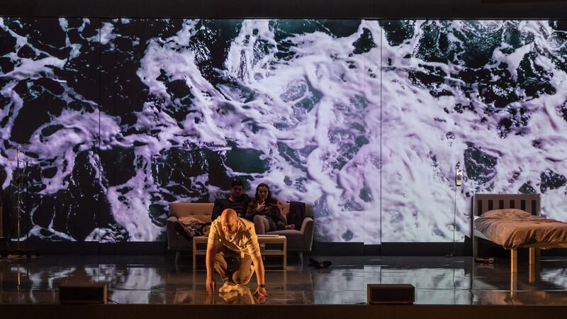 Joan Sheehy and Eric Jurenas in The First Child, the third in a trilogy of operas by composer Donnacha Dennehy and writer and director Enda Walsh, produced by Landmark Productions in association with Irish National Opera. Photograph: Ste Murray