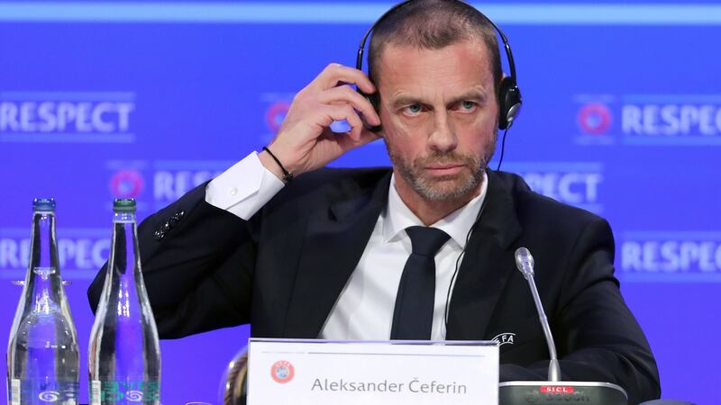 Uefa president Aleksander Ceferin: called the racist abuse of England players by Montenegro fans on Monday night “a disaster” as the European governing body announced disciplinary charges. Photograph: Niall Carson/PA Wire