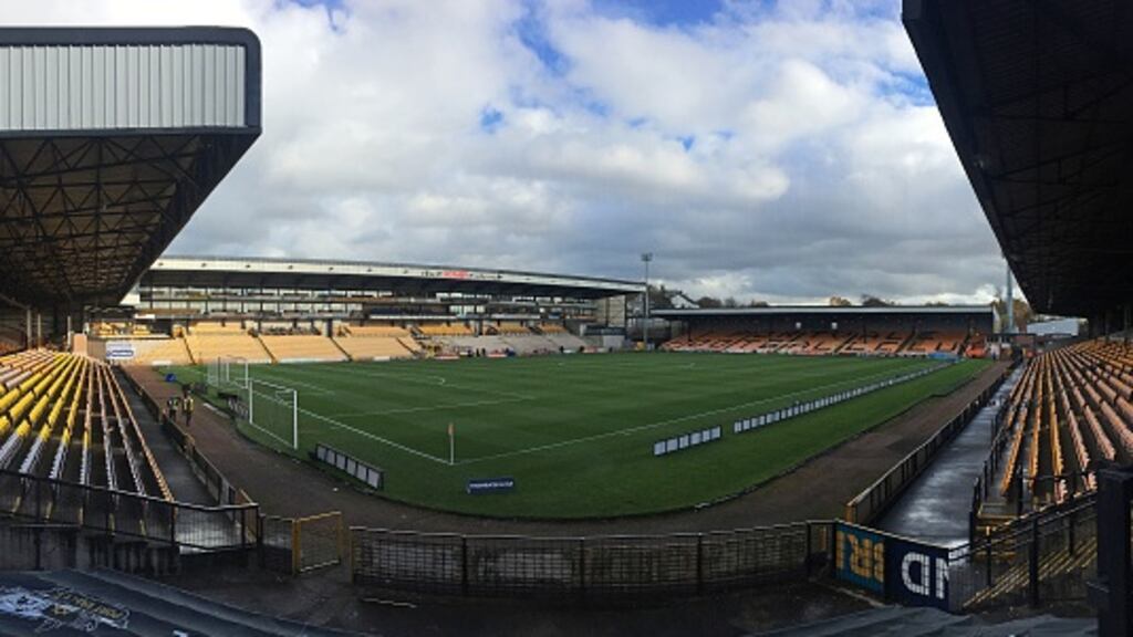 Vale Park was left with seats ripped out in the away section, windows smashed and toilets broken. Photograph: Getty Images