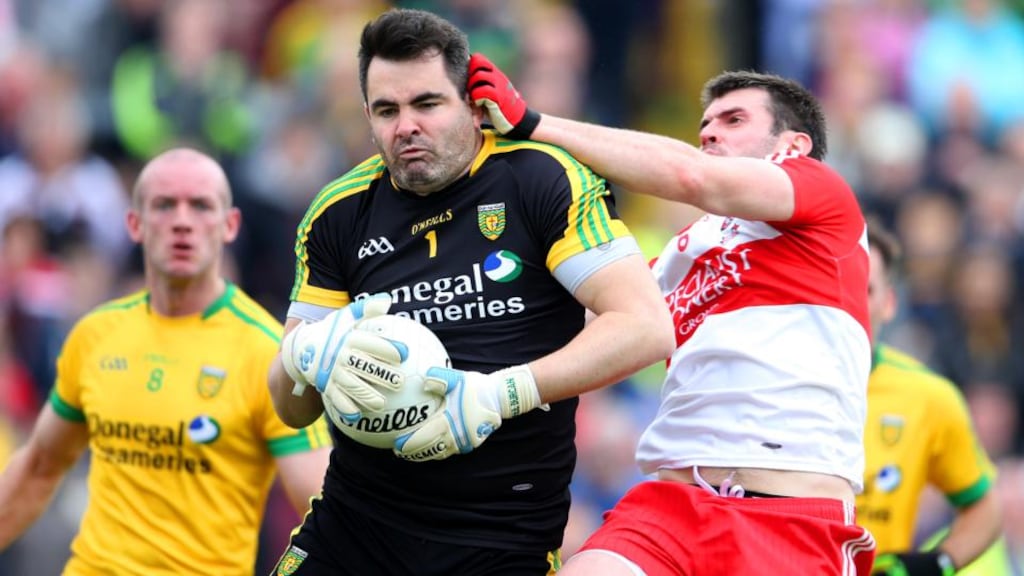 1. Paul Durcan (Donegal) He may have gifted Kieran Donaghy his second half goal in the All-Ireland final, with that possibly costing Donegal the title, but otherwise Durcan hardly put a foot - or hand - wrong. Photograph: Cathal Noonan / Inpho