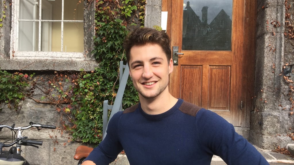 Trinity college student Dillon Hennessy, from Ranelagh.