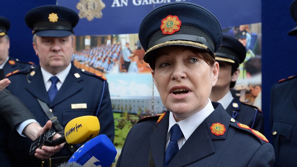 Garda Commissioner Nóirín O’Sullivan at a press briefing. File photograph: Brenda Fitzsimons/The Irish Times.