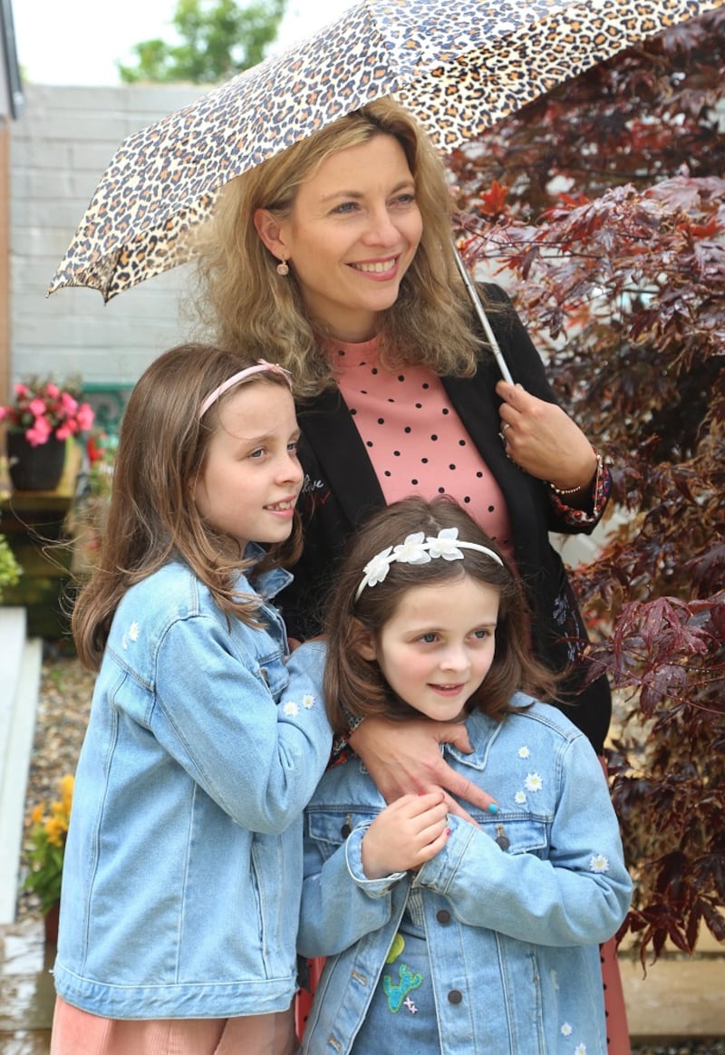 Dr Malie Coyne with her daughters Aimée and Jessica. Photograph: Joe O'Shaughnessy