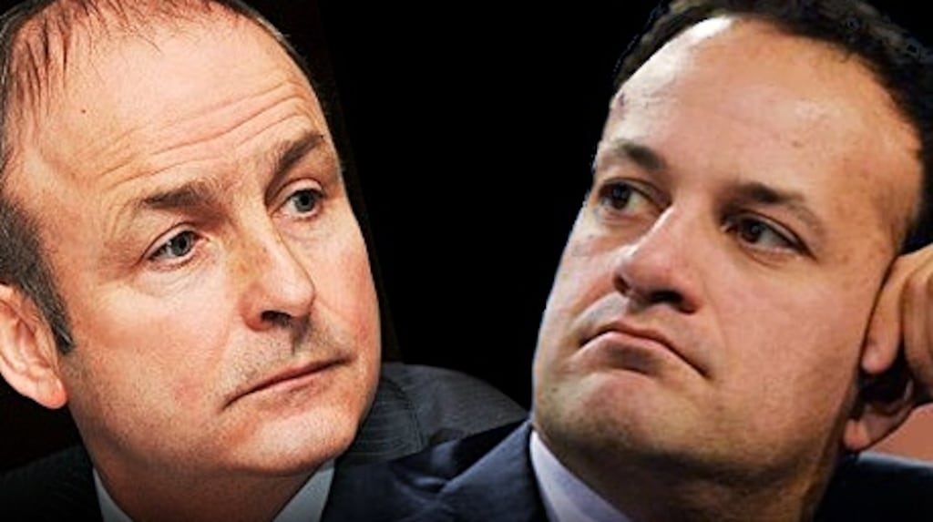 Fianna Fáil leader Micheál Martin (left) and Fine Gael leader Leo Varadkar are due to hold further talks on Tuesday in a bid to resolve a political row which threatens the Government.
