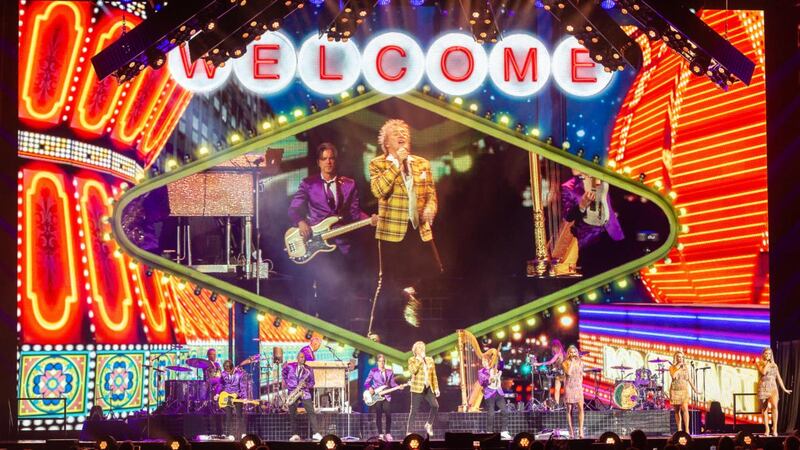 Having a Party: Rod Stewart performing in Glasgow last week. Photograph: Roberto Ricciuti/Redferns/Getty