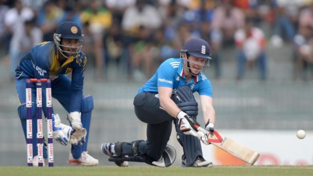 Eoin Morgan scored just 90 runs in seven innings against Sri Lanka, but the Dubliner has been backed to thrive in his new role as England one-day captain. Photograph: Gareth Copley/Getty Images