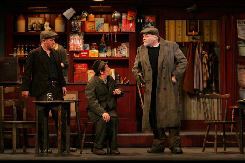 Brian Dennehy with Garrett Lombard and Brendan Conroy in The Field, directed by Joe Dowling, in 2011. Photograph: Bryan O’Brien