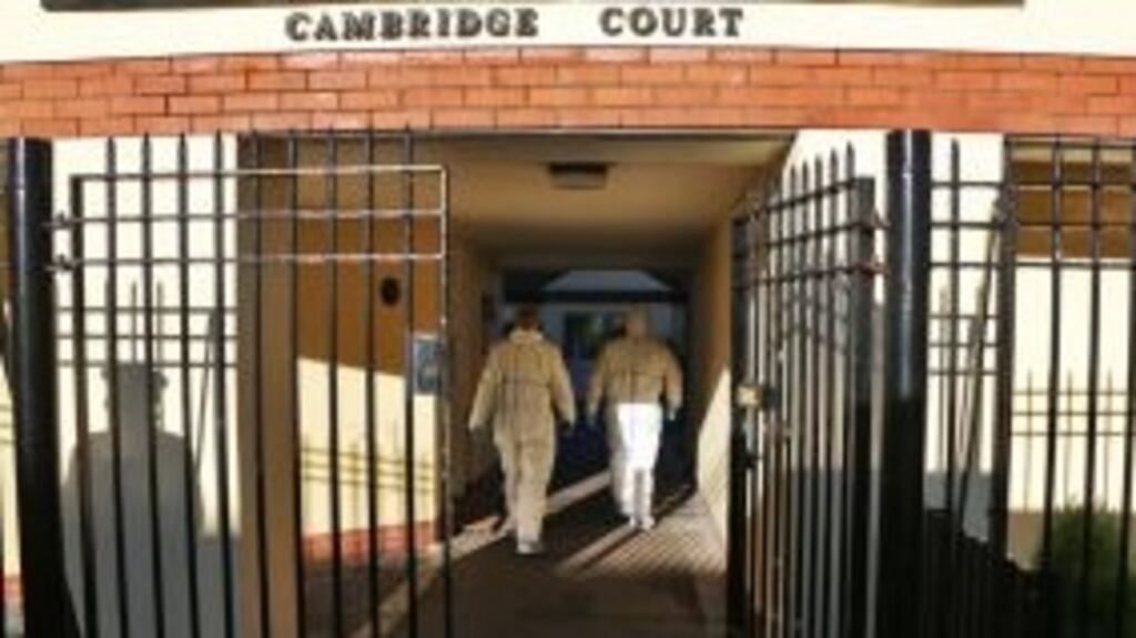 Cambridge Court in Ringsend, Dublin, where Thomas Horan was murdered.