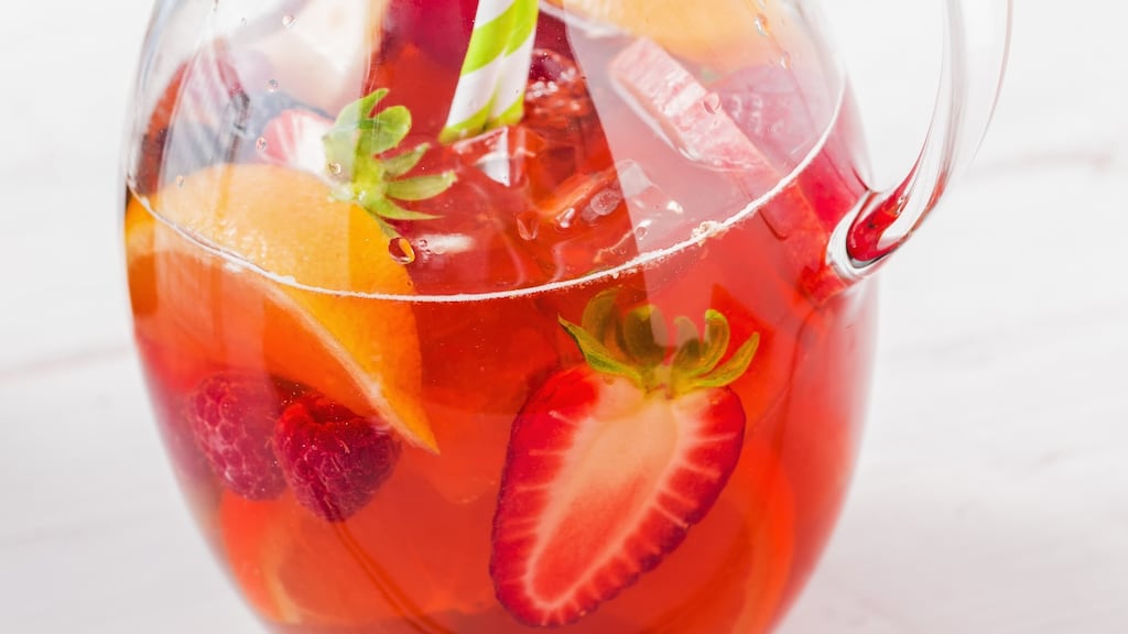 Add plenty of ice and sparkling water to sangria to keep the alcohol level low. Photograph: iStock