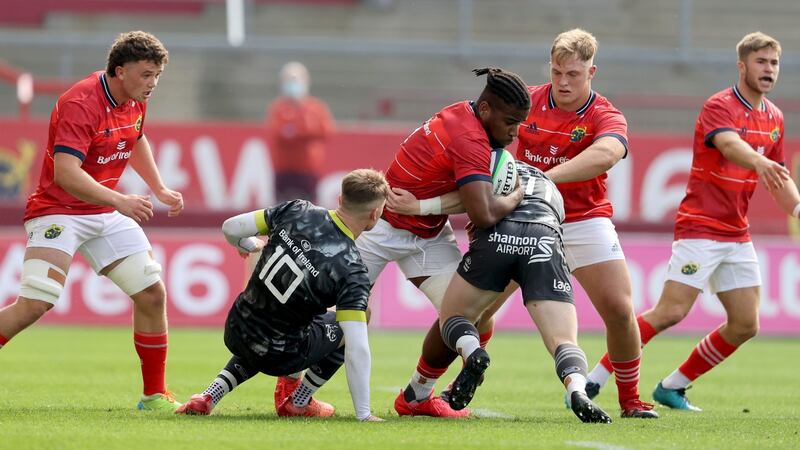 Daniel Okeke could start at number eight for Munster against Wasps. Photograph: Dan Sheridan/Inpho