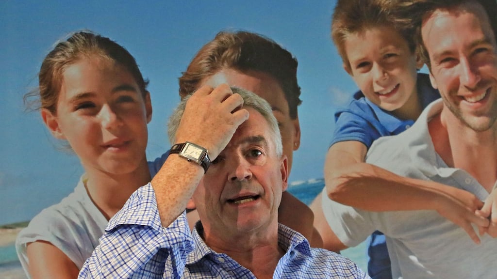 Ryanair chief executive Michael O’Leary at a press conference in Dublin last year. A vote by Ryanair pilots on industrial action closes on Tuesday. Photograph: Nick Bradshaw