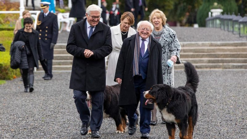 Miriam Lord: Gourd of honour for German president as Áras springs back to life