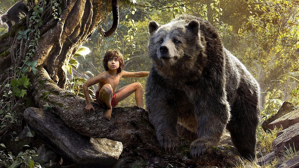 Bear essentials: Neel Sethi as Mowgli with Baloo (voiced by Bill Murray) in The Jungle Book