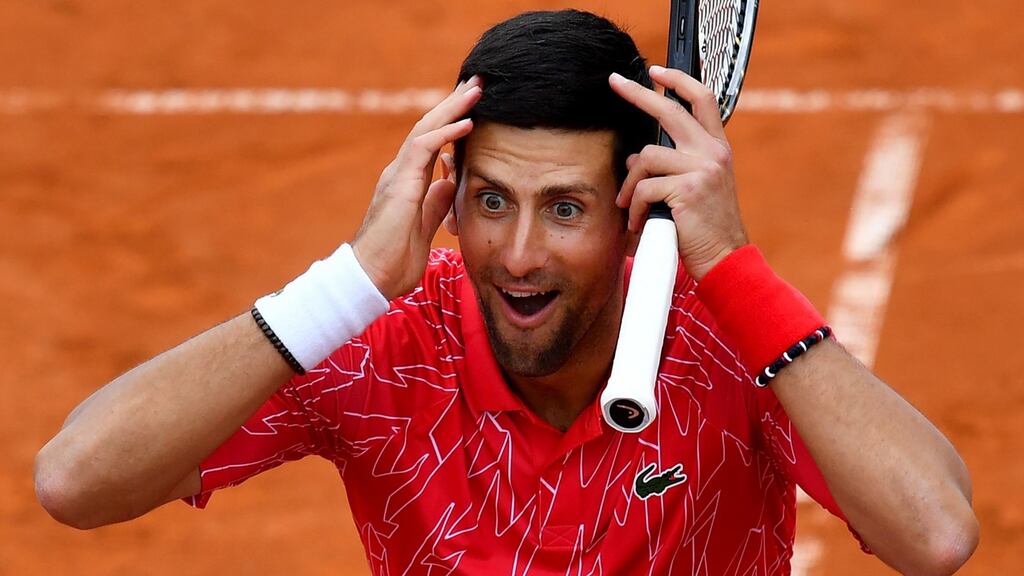 Novak Djokovic will travel to New York to play in the US Open. File photograph: Getty Images