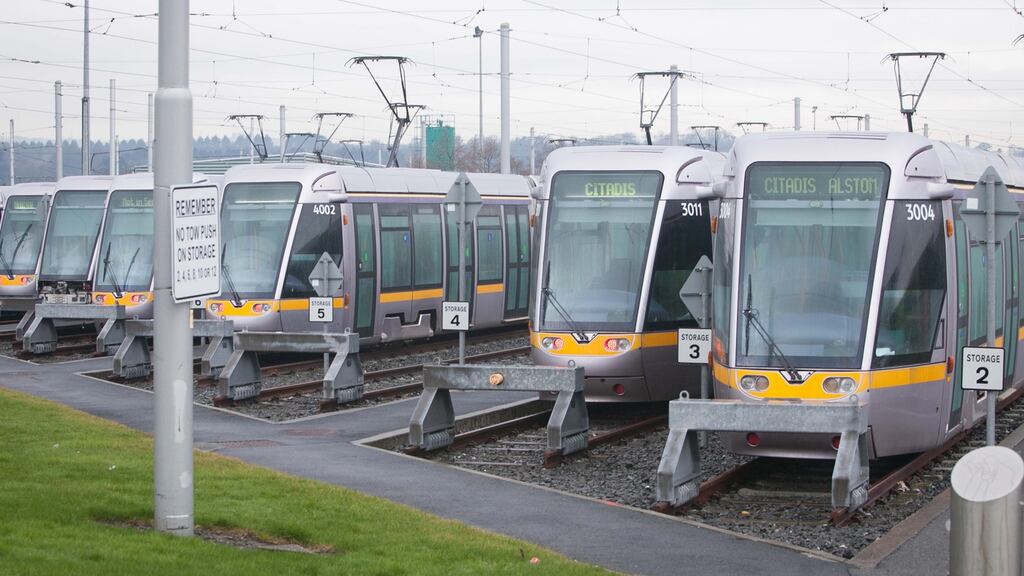The Luas Red Cow Depot in Clondalkin, Dublin. Photograph: Gareth Chaney/Collins
