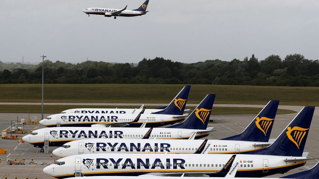 Ryanair is pressing ahead with a lawsuit in the US against online travel giant Booking.com for allegedly `screenscraping' and reselling its fares at a mark-up without the airline’s permission.  Photograph: Adrian Dennis/AFP via Getty
