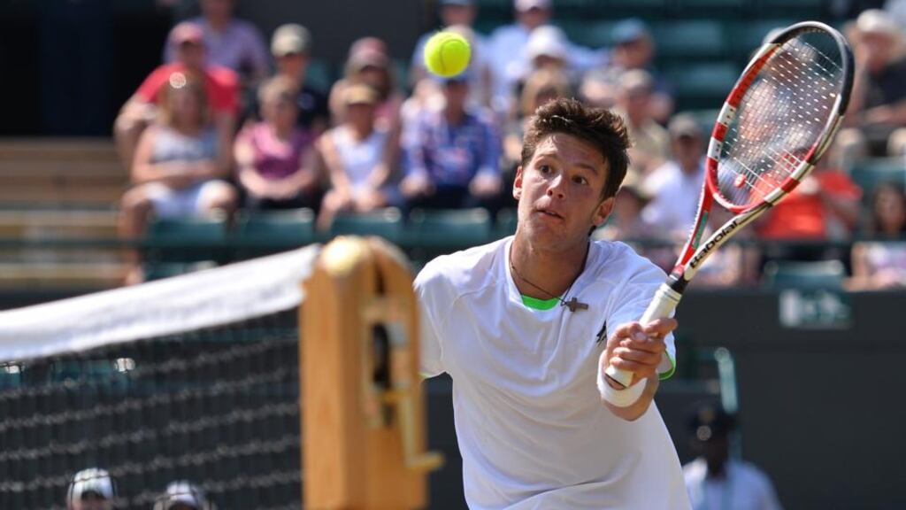 Italy’s Gianluigi Quinzi has has been copping flak for youthfully blurting out the suspicion that has to have been nagging even the most dewy-eyed of tennis fans, namely that there is doping in the sport. Photograph: Carl Court/AFP/Getty Images)