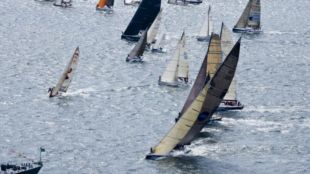 Plans to attract new entries from overseas and give the Round Ireland Race a higher international profile were announced by Wicklow Sailing Club in Dun Laoghaire yesterday and included details of the southside port being used as a technical base for larger yachts. Photograph: David Branigan/Oceansport