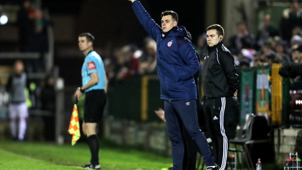 Ian Morris: “Dundalk have been up at the top for the last few seasons and that’s clearly for a reason but we’ve looked closely at them and tried to identify areas that we can attack them.” Photograph: Laszlo Geczo/Inpo