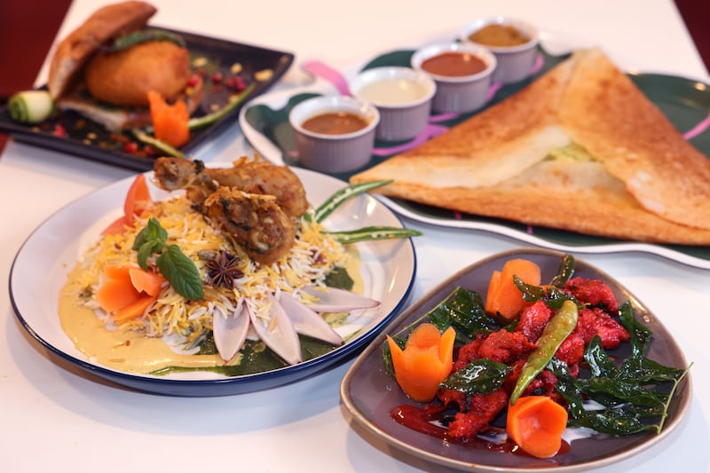 Hyderabadi offers 11 different types of dosa ranging from the house full dosa to dosa topped with egg or filled with chicken curry.
Photograph: Dara Mac Dónaill