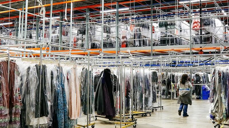 Rent the Runway’s 200,000 sq ft “Dream Fulfillment Center” in Secaucus, NJ