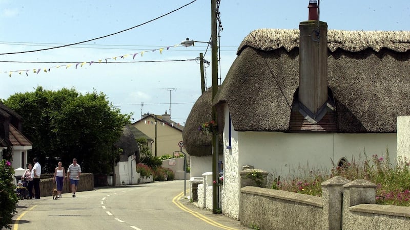 Thatched cottages at Kilmore Quay, Co Wexford. Photograph: Eric Luke