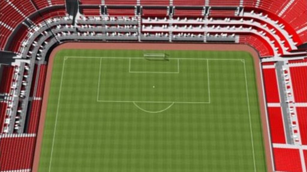 How the layout will look after re-development work is complete.