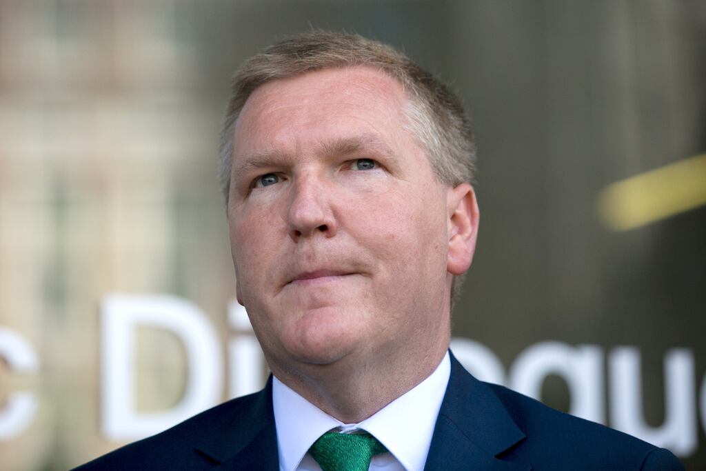 Minister for Public Expenditure and Reform, Michael McGrath at the National Economic Dialogue in Dublin Castle on Monday. Photograph: Collins