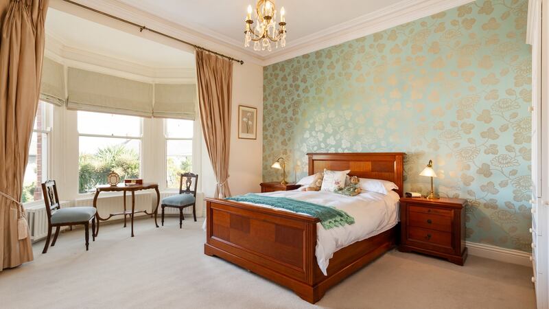 Main bedroom with bay window