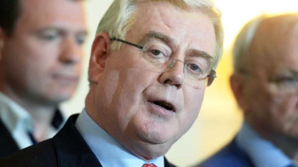 Former Tánaiste and Labour Party leader Eamon Gilmore: He said he had no regrets and “he would do again what had to be done. He said the people hadn’t voted for the Labour Party to stand aside.” Photograph: Eric Luke/The Irish Times