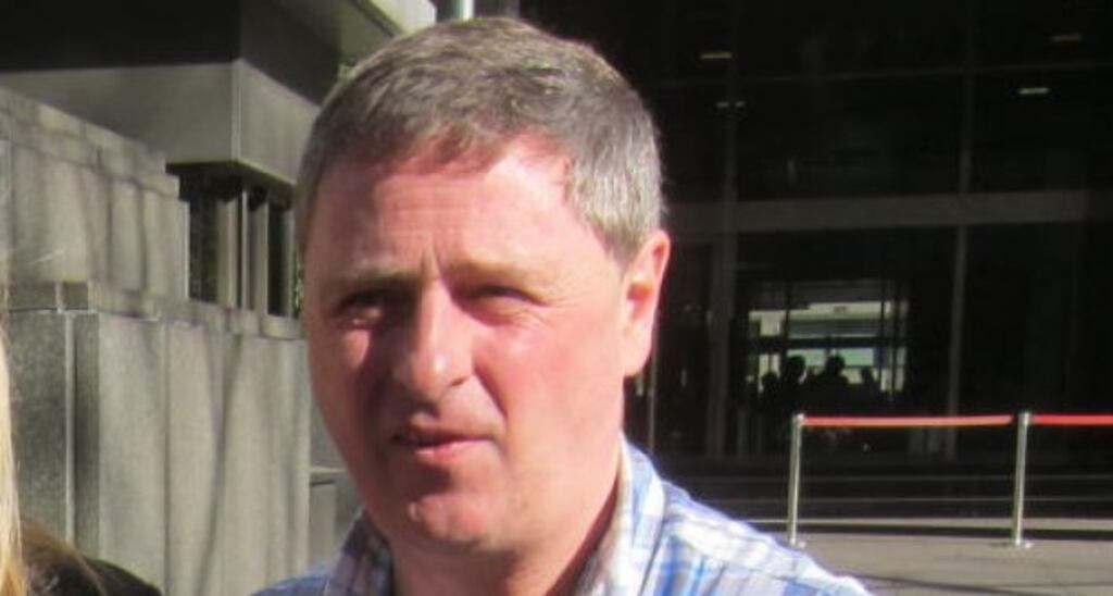 Nicola Furlong’s father Andrew outside the court today. He said hearing details of what happened on the night she died is ’very, very hard’ for the family. Photograph: David McNeill