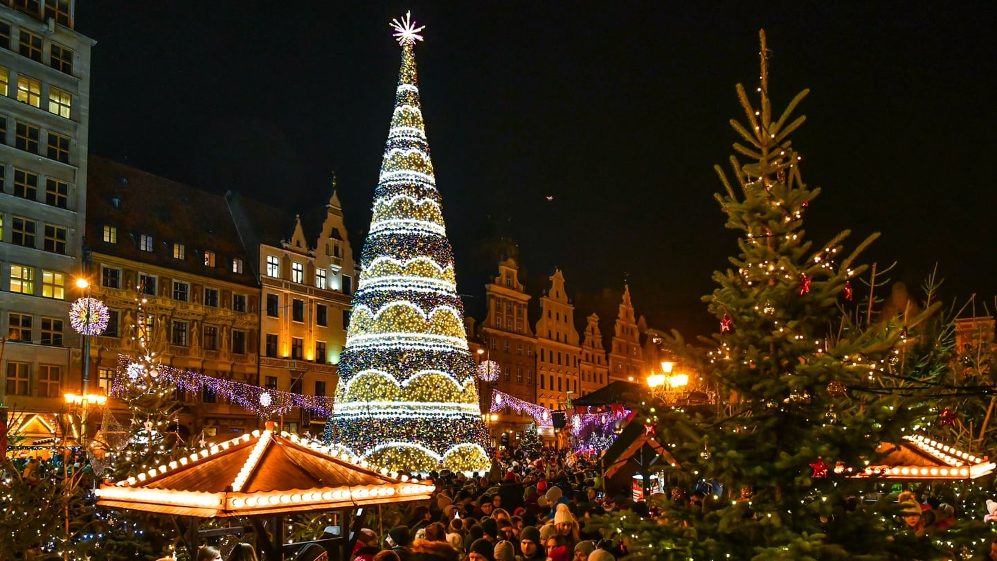 Wroclaw’s Christmas fair runs during November and December.
