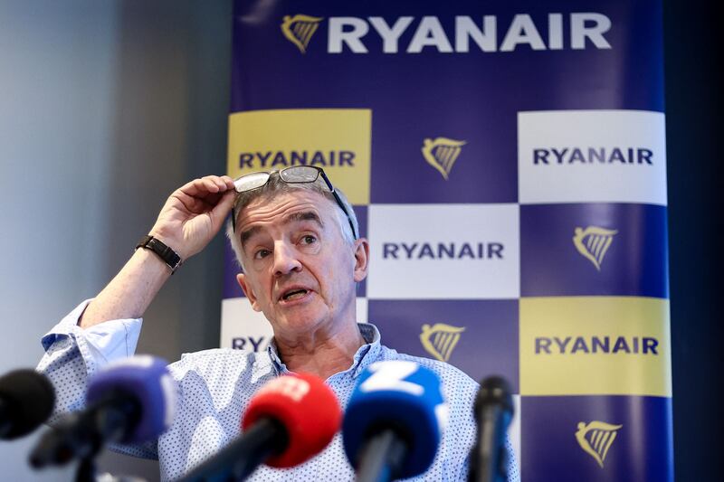 Ryanair CEO Michael O'Leary is sceptical about building a third terminal at Dublin Airport. Photograph: Kenzo Tribouillard/AFP via Getty Images