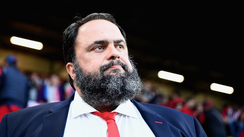 Owner of Nottingham Forest Vangelis Marinaki. Photograph: Clive Mason/Getty Images
