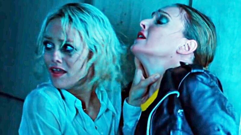 Vanessa Paradis (left) in Knife + Heart