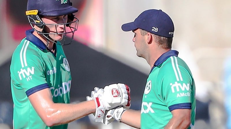 Harry Tector and Andy McBrine were Ireland’s standout performers in the 2-1 series win. Photograph: Cricket West Indies