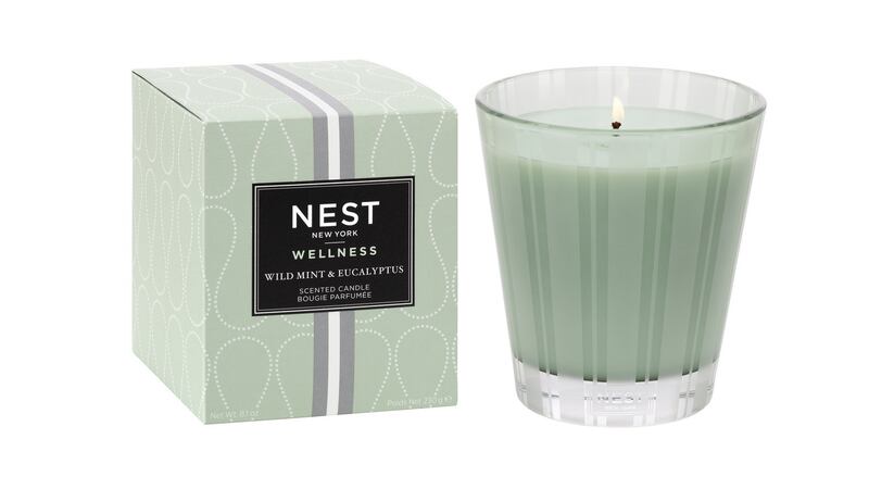 US brand’s Nest, Mint & Eucalyptus candle (€45 at cultbeauty.com)