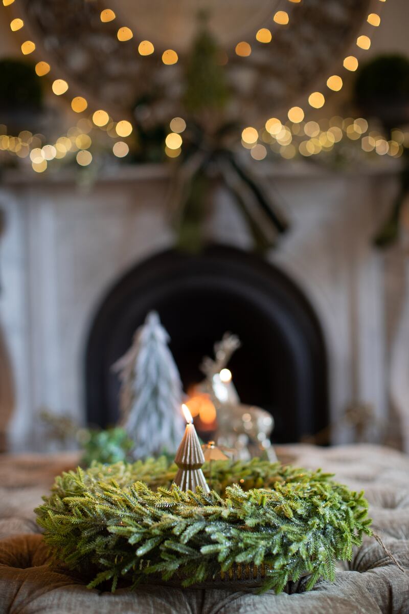 A wreath from DoorO – storing your garlands and door wreaths properly means they will last. Photograph: Emily Quinn
