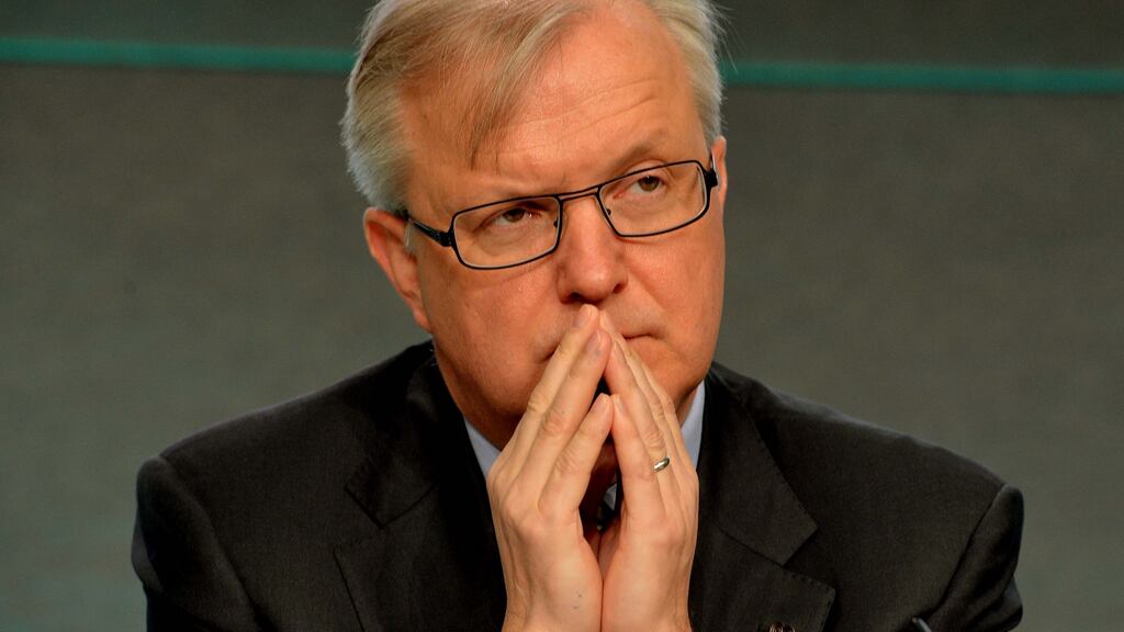 Olli Rehn said the current formulation for the ECB’s inflation target was skewed in favour of lower inflation rates.