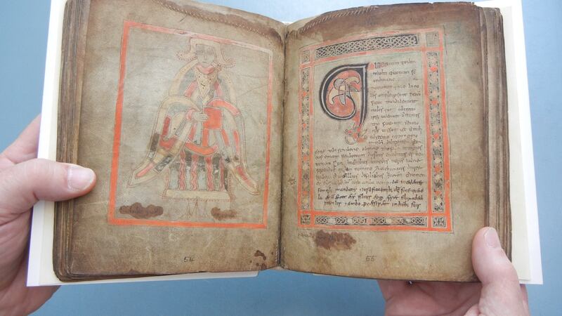 Opening of the Gospel of St Luke in the ‘Book of Dimma’