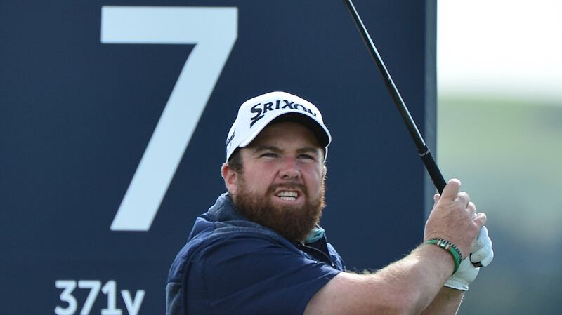 Shane Lowry of Ireland tees off on the seventh hole during the third round at St Andrews. Photograph: Mark Runnacles/Getty Images