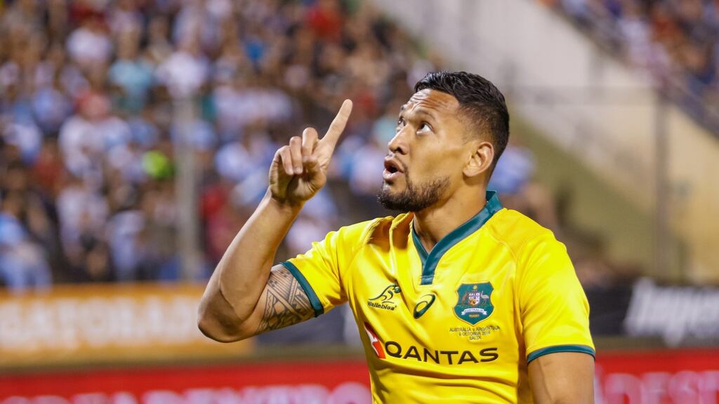 Israel Folau’s appeal will be heard by a three-person committee after Easter. Photograph: Jan Touzeau/EPA