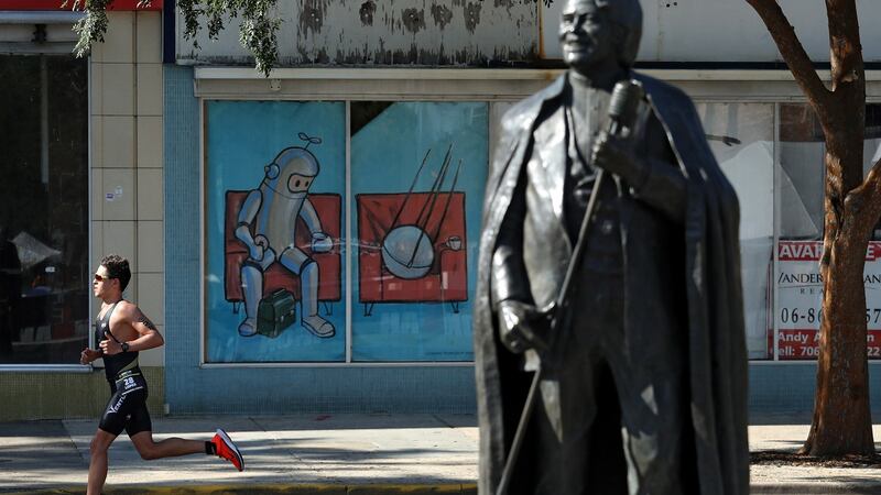 The James Brown statue in downtown Augusta. Photo: Patrick Smith/Getty Images