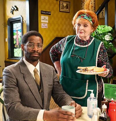 Okorie Chukwu and Brenda Blethyn in Kate & Koji