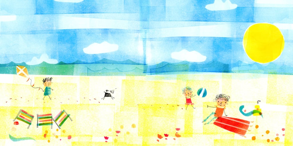 An image from Fuiameanna na Farraige, a collaboration of text, image and music from Risteard Mac Liam, Tatyana Feeney and Anna Jordan